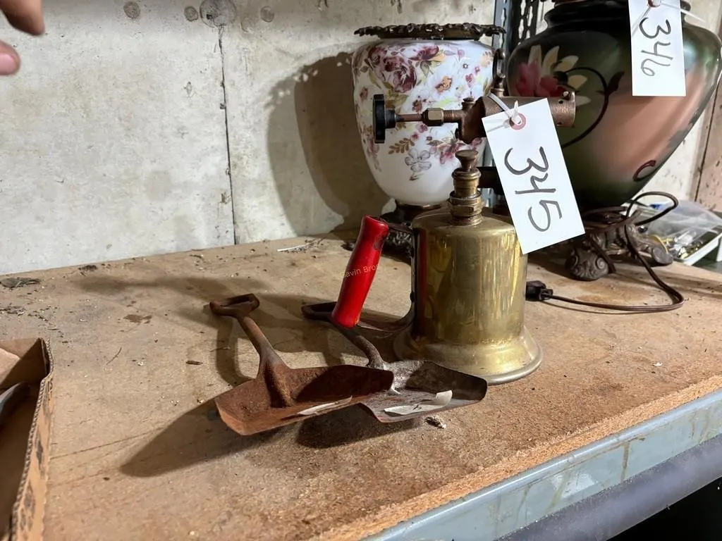 Brass Torch & Shovels