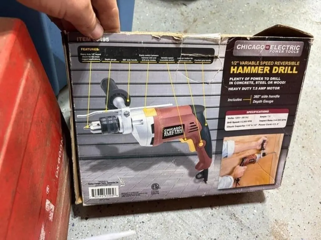 Chicago Electric Hammer Drill