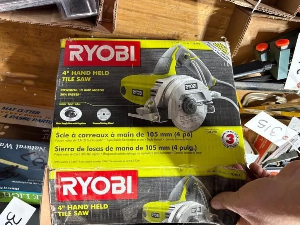 Ryobi 4" Hand Held Tile Saw