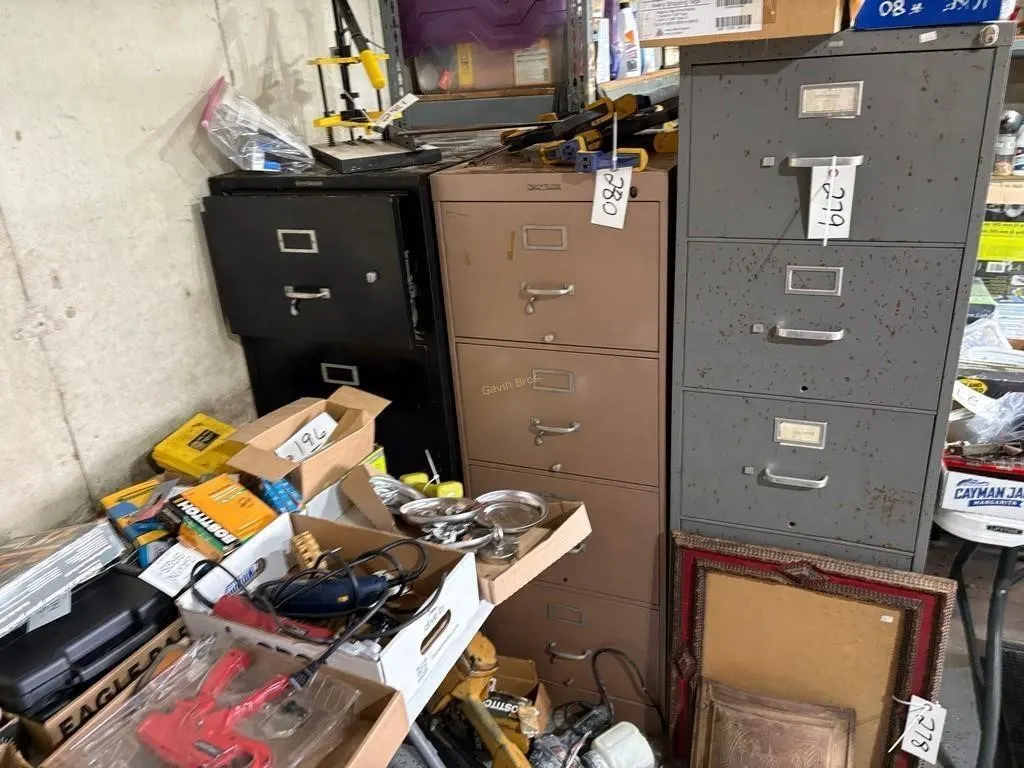 (3) Filing Cabinets