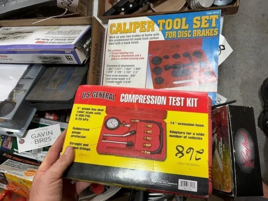 Compression Test Kit, Disc Brake Caliper Set