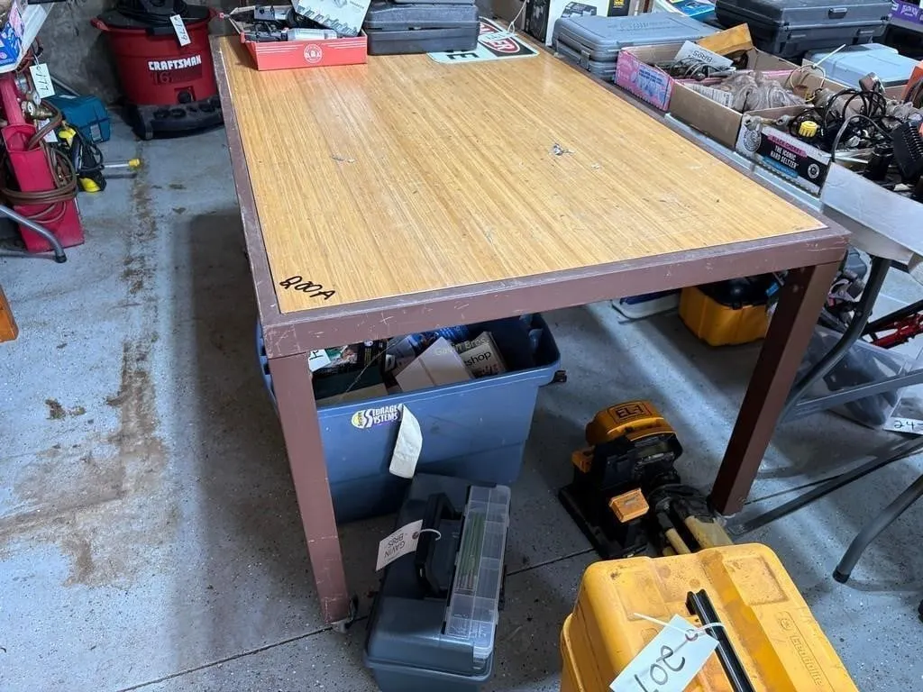 5' x 3' Rolling Shop Table