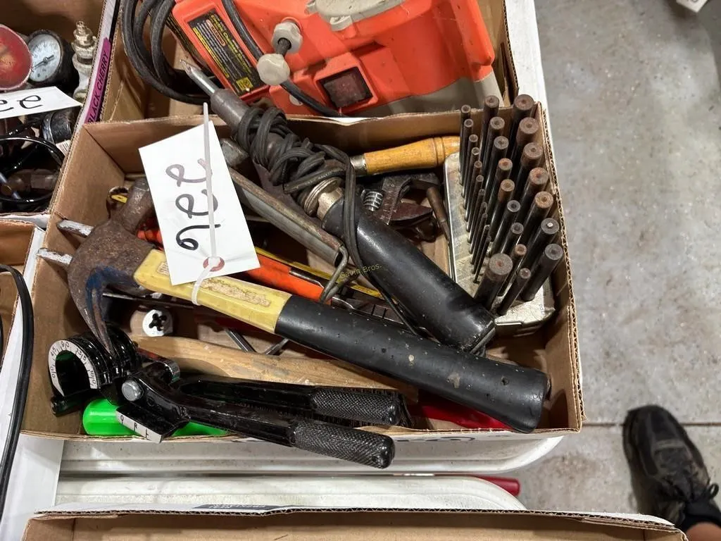 Hammer, Punches, Soldering Iron etc