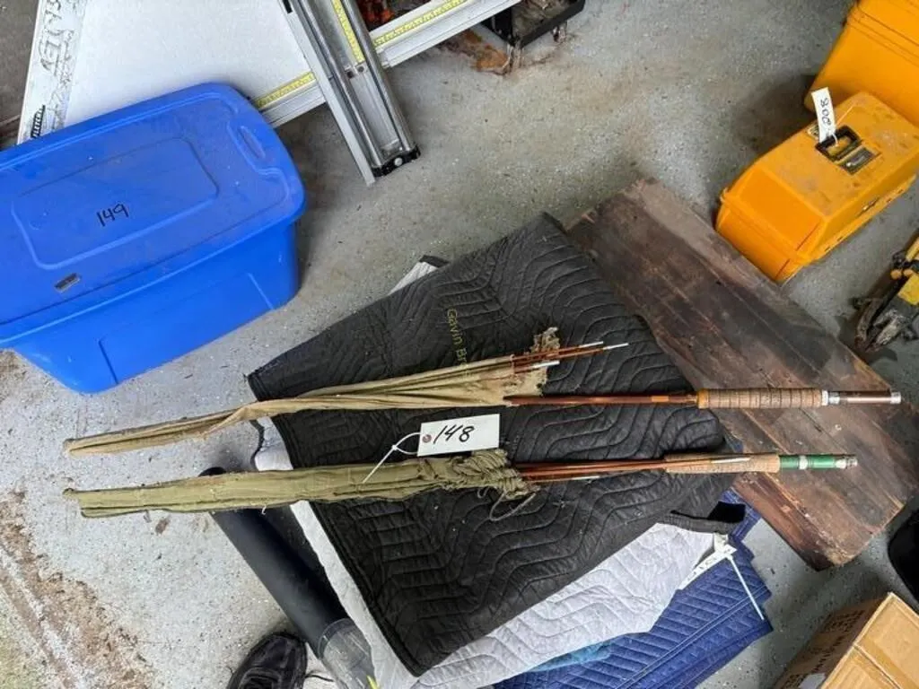 South Bend & Genuine Tonkin Cane Fishing Poles