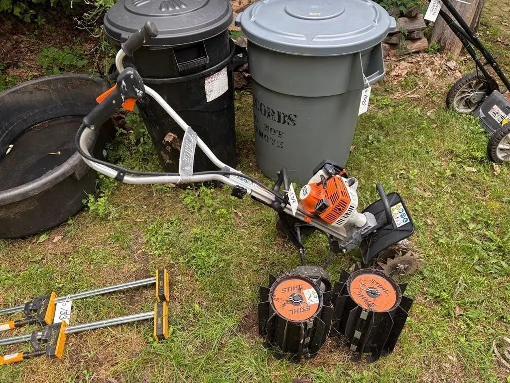Stihl MM55C Tiller & attachments
