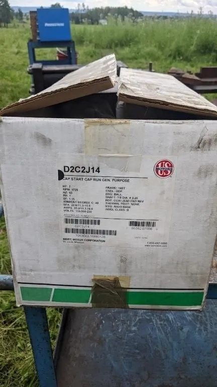 New US motor, 2HP, 1725 RPM, Volts 115/208/230,