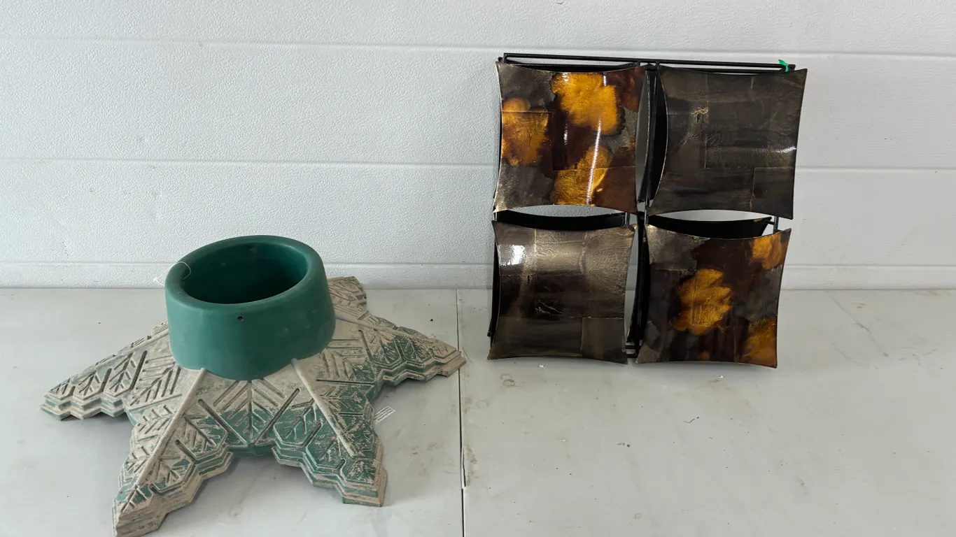 Christmas Tree Stand and Wall Art