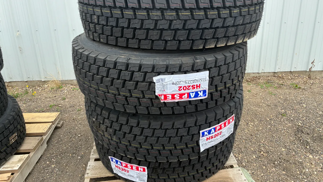 Unused Kapsen Tires 315/70/22.5 - Must take 4 Times the Bid Price