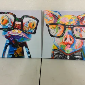 Frog and Pig Picture 12" X 12"