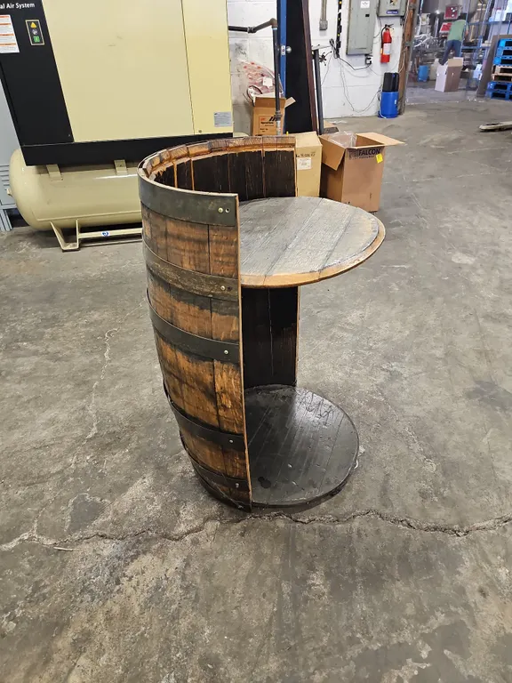 Whiskey Barrel Shelves (2)