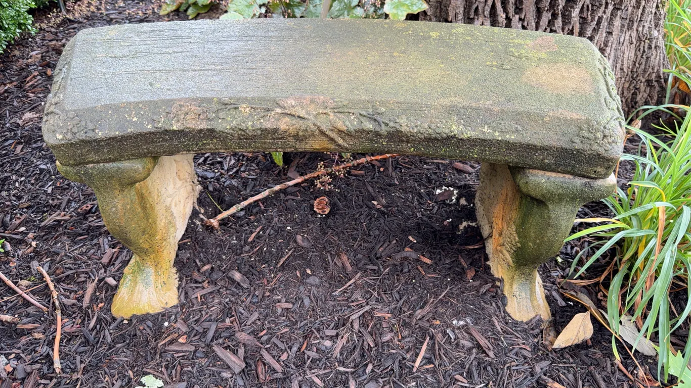 Cement Garden Bench