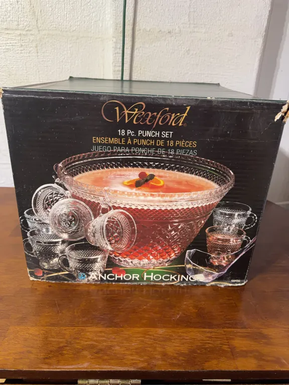Anchor Hocking Wexford Punch Set