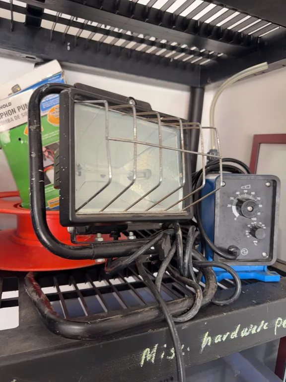 Metering Pump, Siphon Pump, Garage Task Light