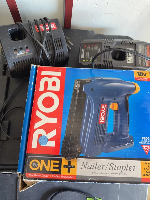 Ryobi Nailer/Stapler & Chargers