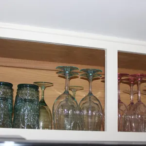 Colored Wine Glasses & Green Tumbler Drinkware