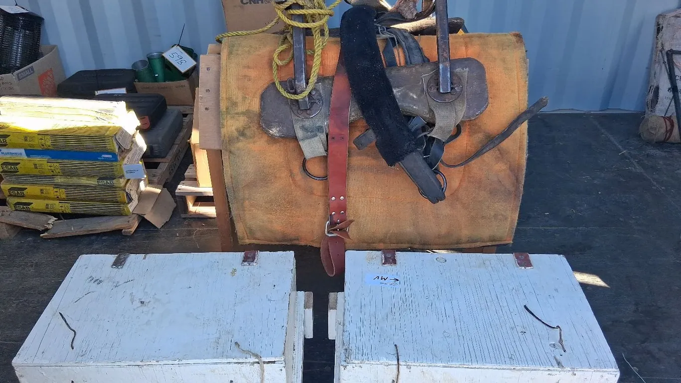 Pack Saddle, Boxes. Blankets (NC)