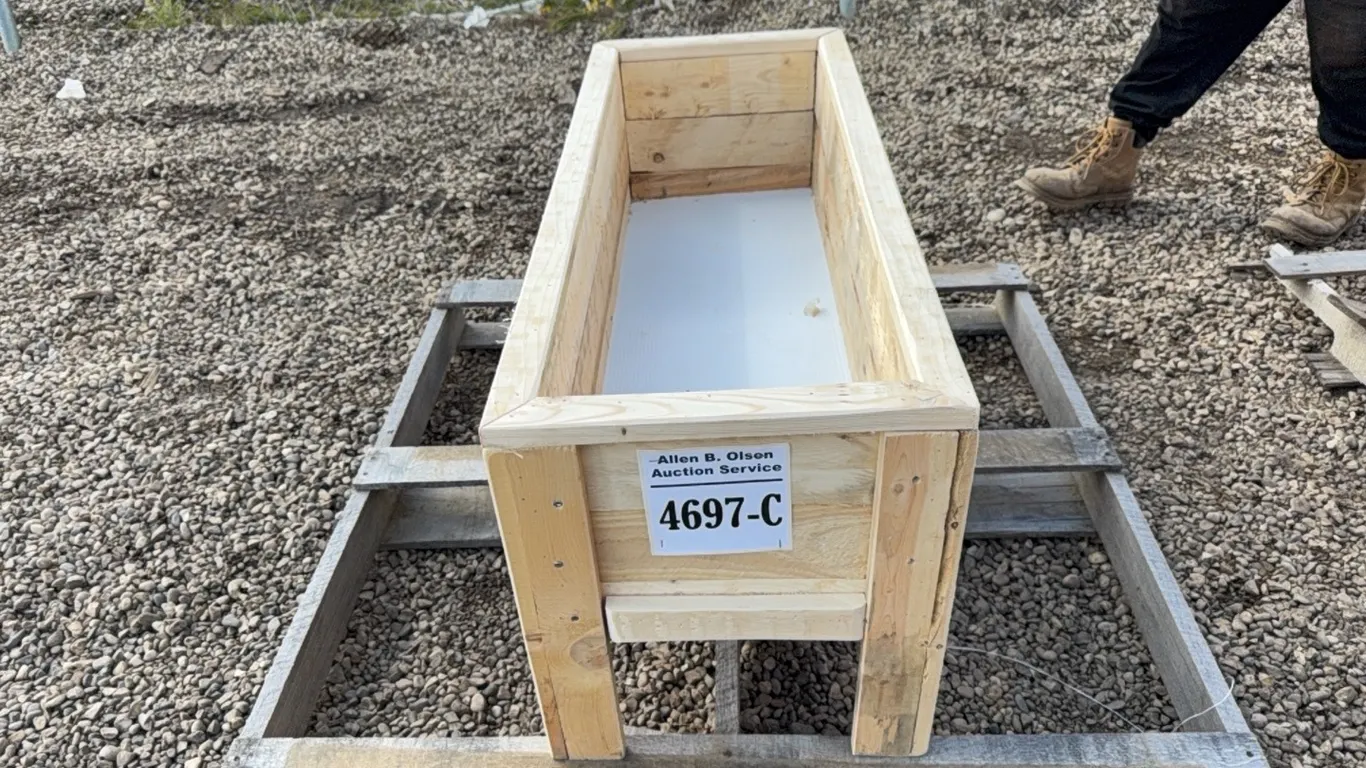 NEW 13" X 37 3/4" WOOD PLANTER BOX