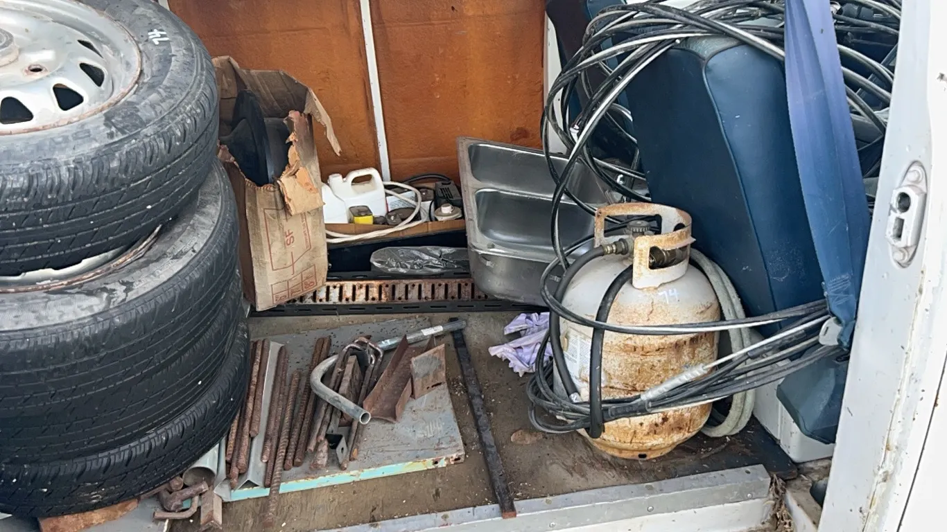 CONTENTS OF VAN IN LOT # 52