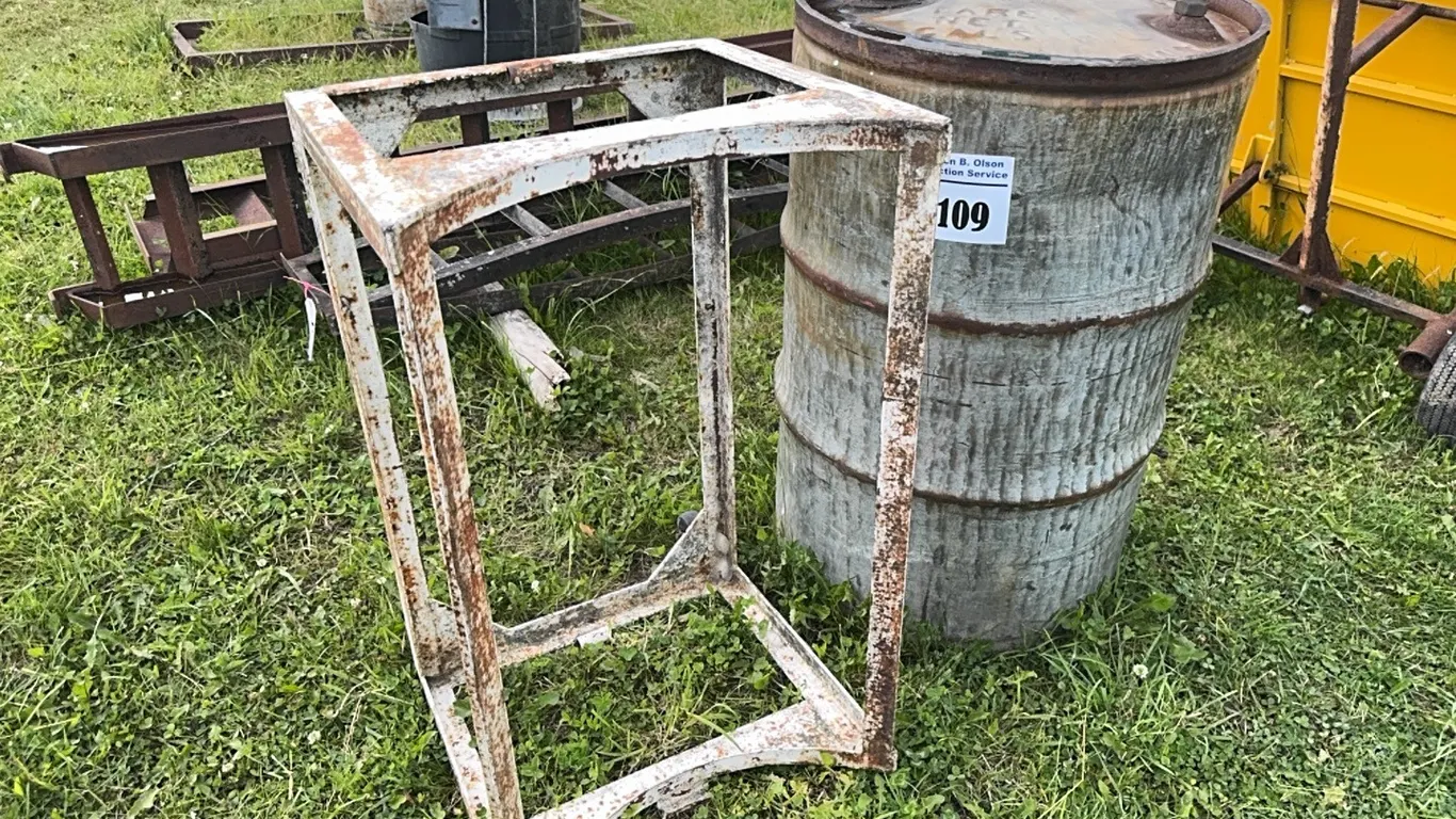 STEEL BARREL & BARREL STAND