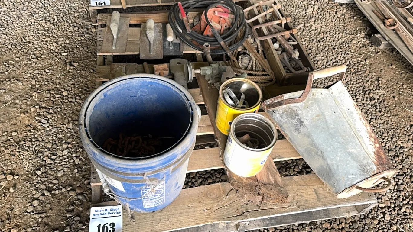 COAL SCOOP, HOSE CLAMPS,POWER POLE INSULATORS, DRYWALL TOOLS, WIRE STRETCHER & MORE