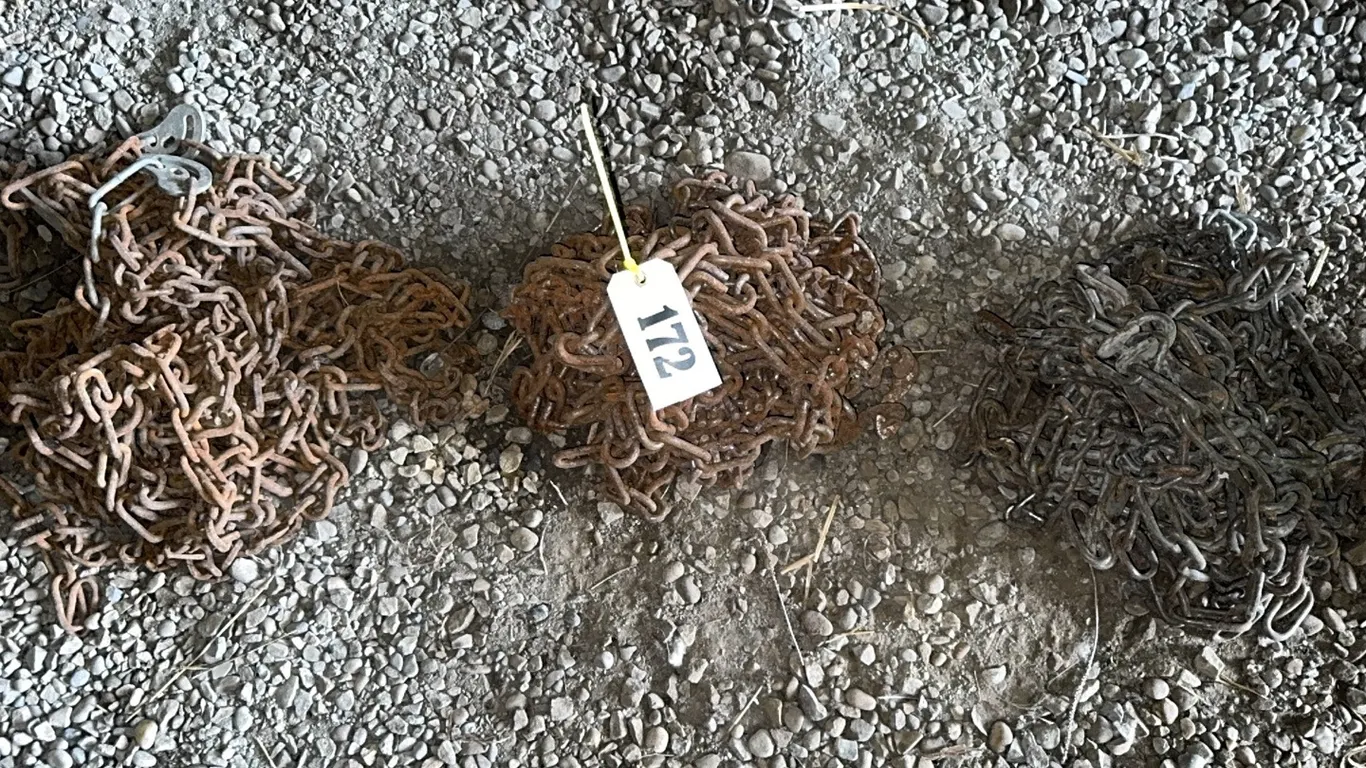 3 - SETS OF TRUCK TIRE CHAINS - SIZE UNKNOWN