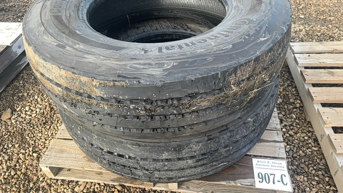 2 - CONTINENTALS 11 R22.5 TIRES