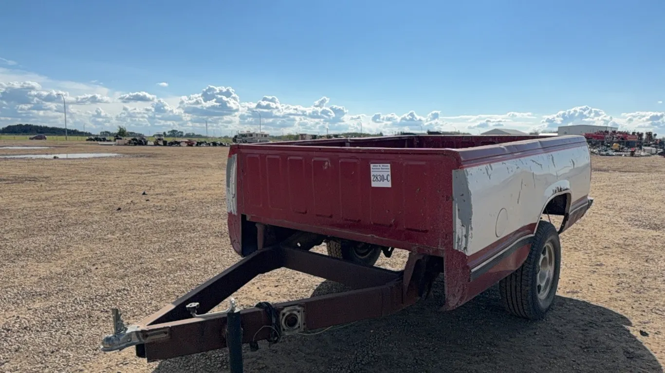 SHOP BUILT 1992 GMC TRUCK BOX TRAILER - NO VIN
