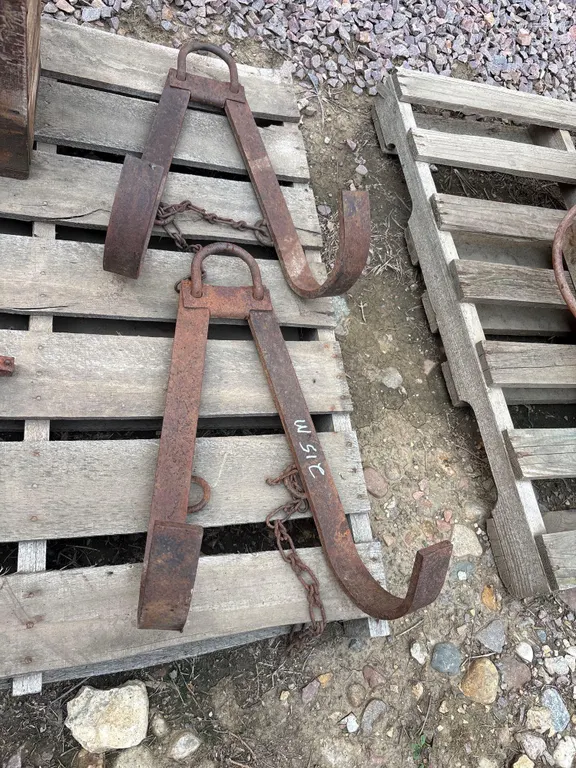 Old Heavy Duty Timber Tongs