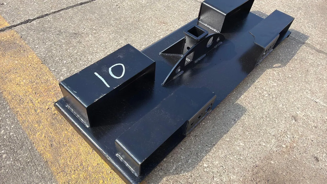 Heavy Duty Skidloader Receiver Hitch Back Plate