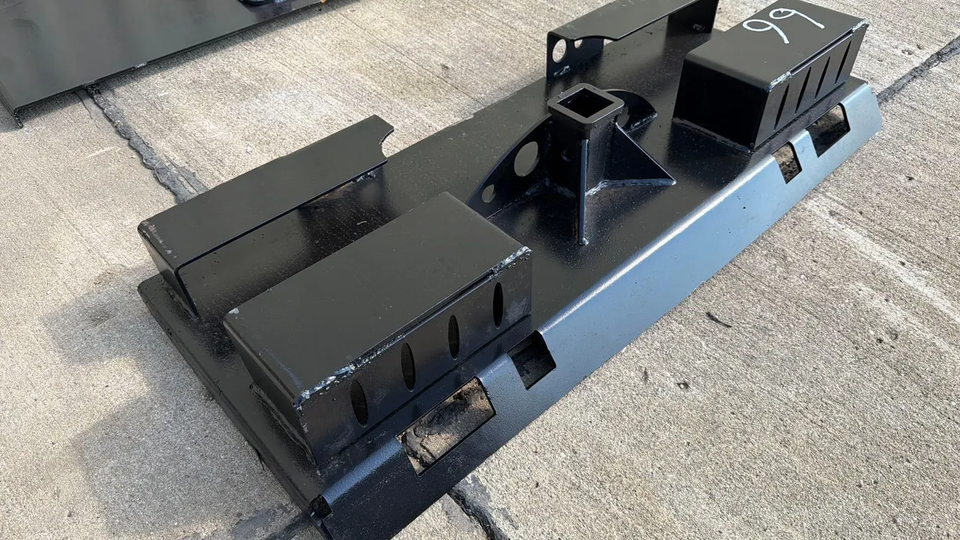 Heavy Duty Skidloader Receiver Hitch Back Plate