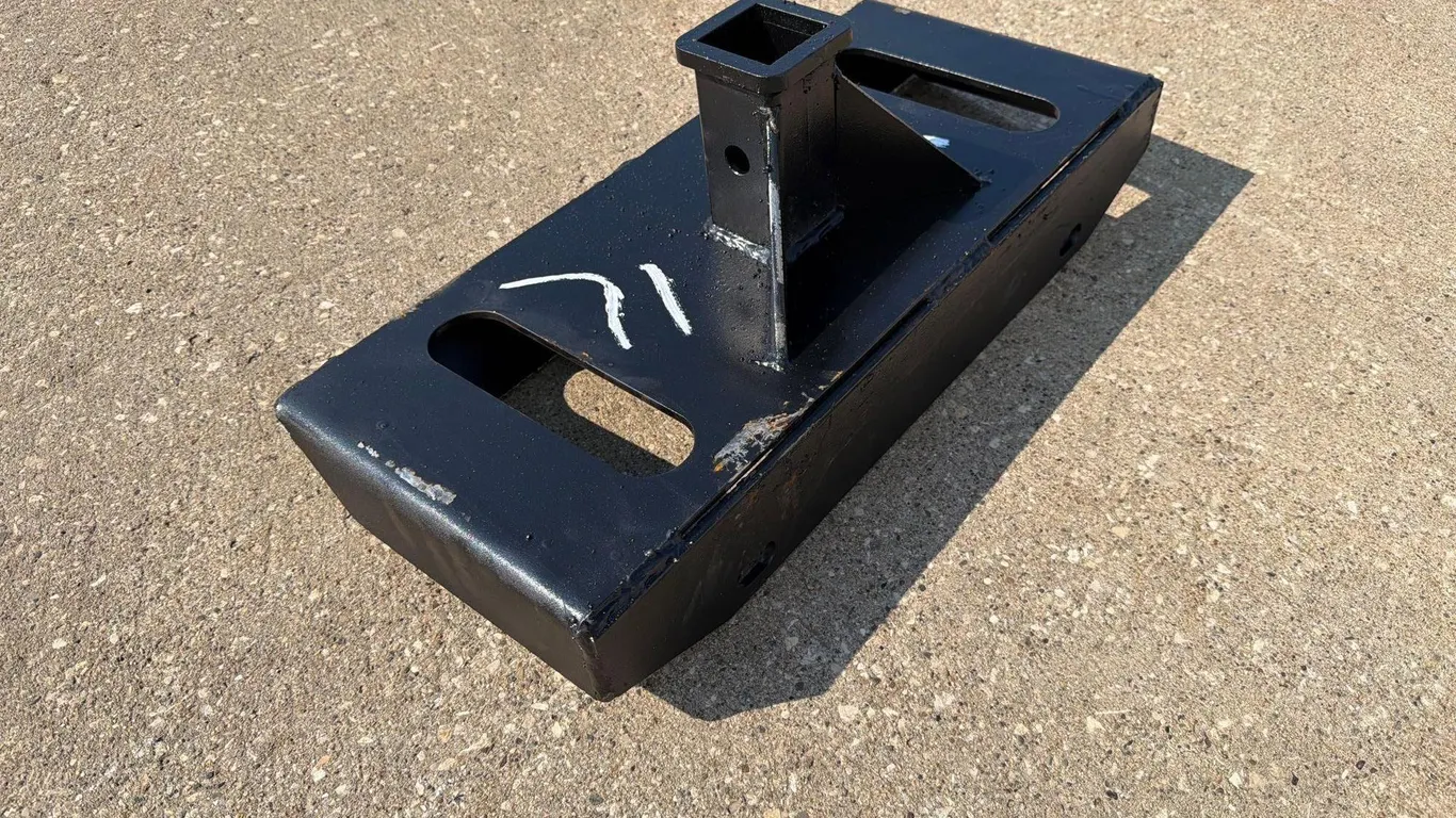 Heavy Duty Mini Skidloader Receiver Hitch Back Plate