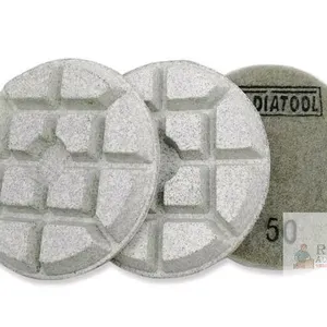 New - DT-DIATOOL 80mm/3" Concrete Polishing Pads for Concrete, Cement and Terrazzo Floors, Processing, Repair and Renovation, Dry or Wet Use, Sanding 