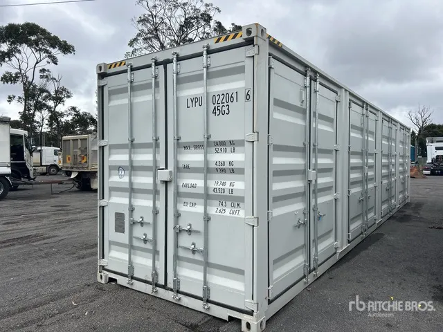 2025 40 ft High Cube Multi-Door Storage Container