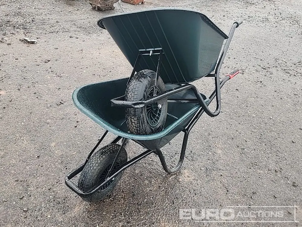 Unused Plastic Tub Wheelbarrow (2 of)