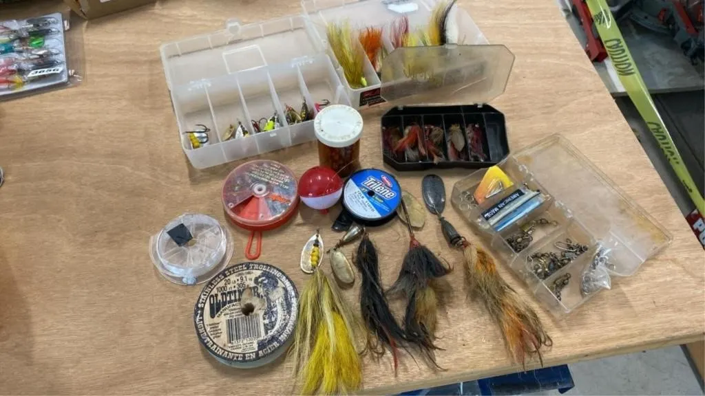 Assorted fishing tackle