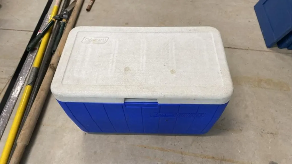 Blue Coleman cooler