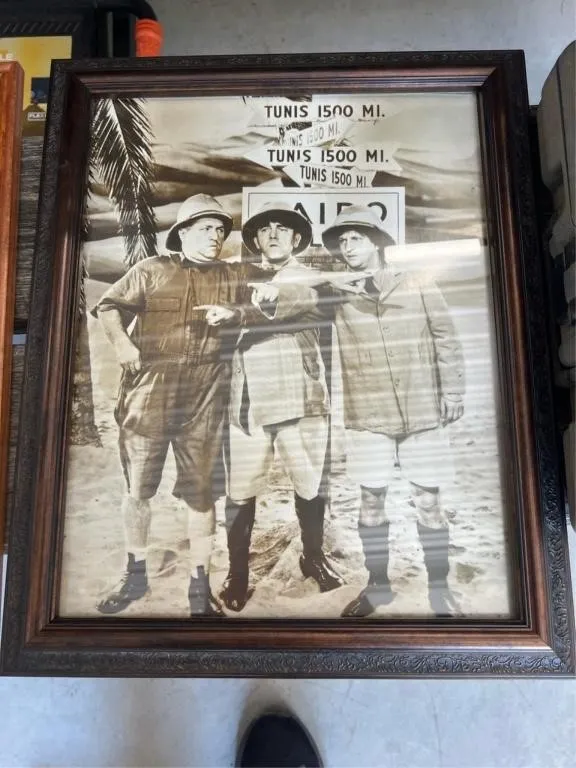 Vintage The Three Stooges picture - 13x16in
