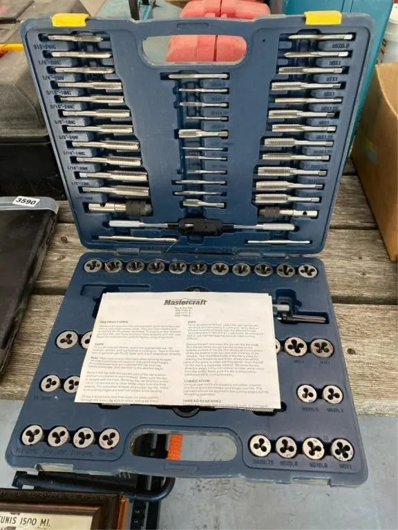 MasterCraft tap and die set - full set