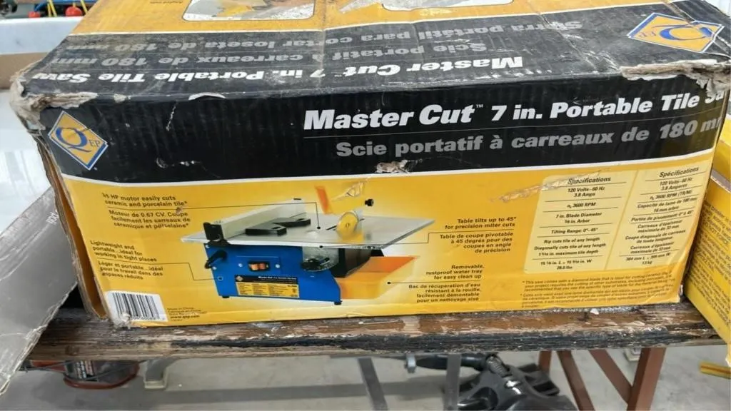 Master cut 7in portable tile saw