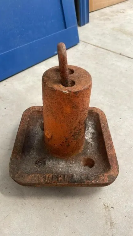 Vintage cast iron boat anchor