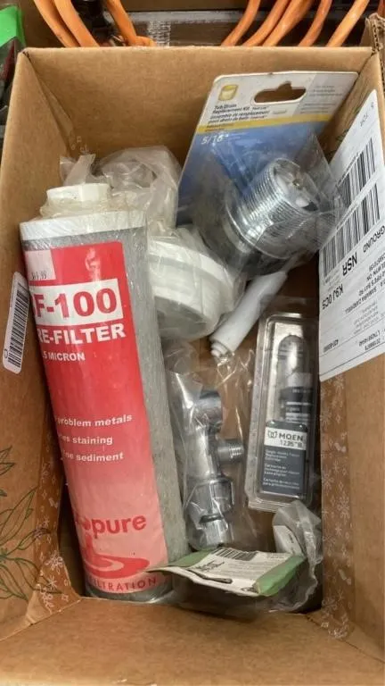 Pre-filter, tub and faucet replacement parts