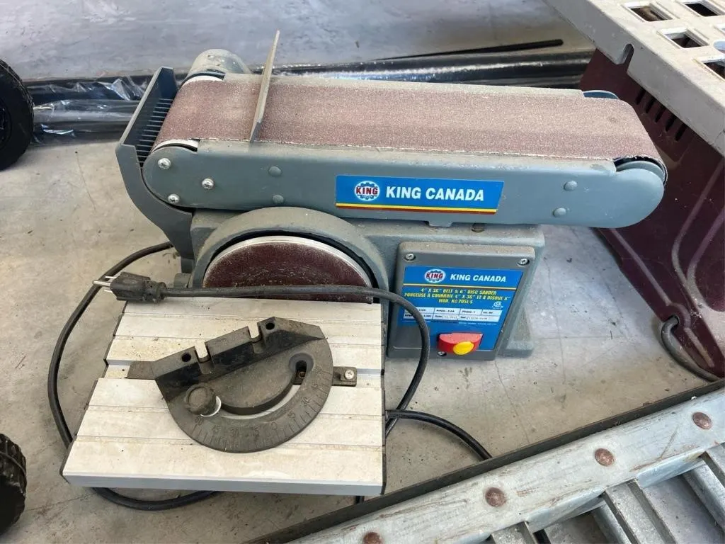 King 4x36in belt and 6in disc sander