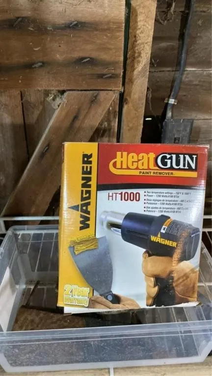 Heat gun and clamps