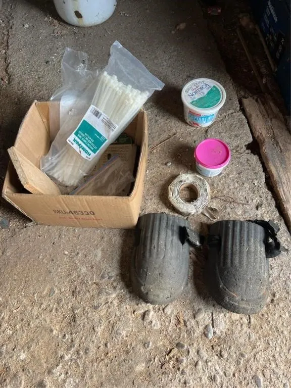 Knee pads, cable ties, and more