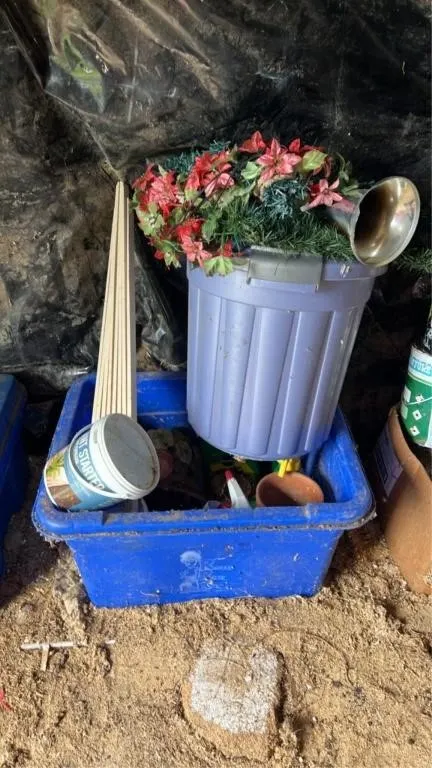 Assorted garden supplies