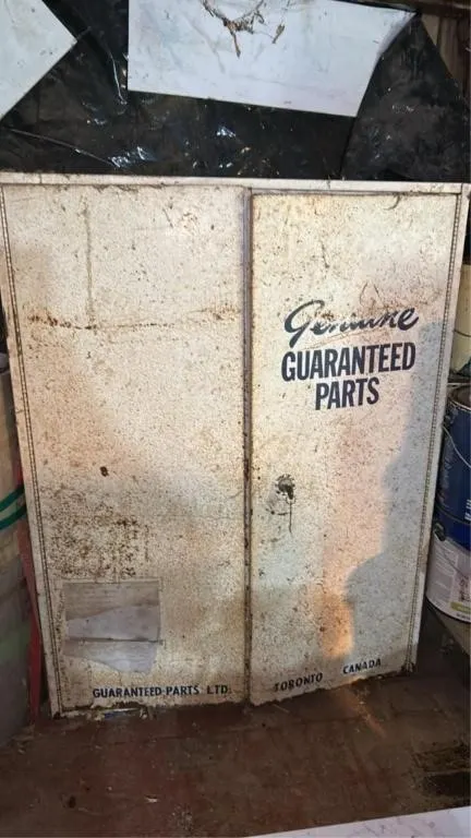 Parts cabinet and contents