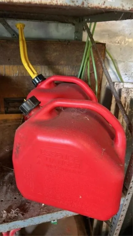 Two gas cans
