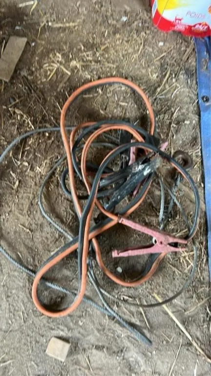 Jumper cables and chain