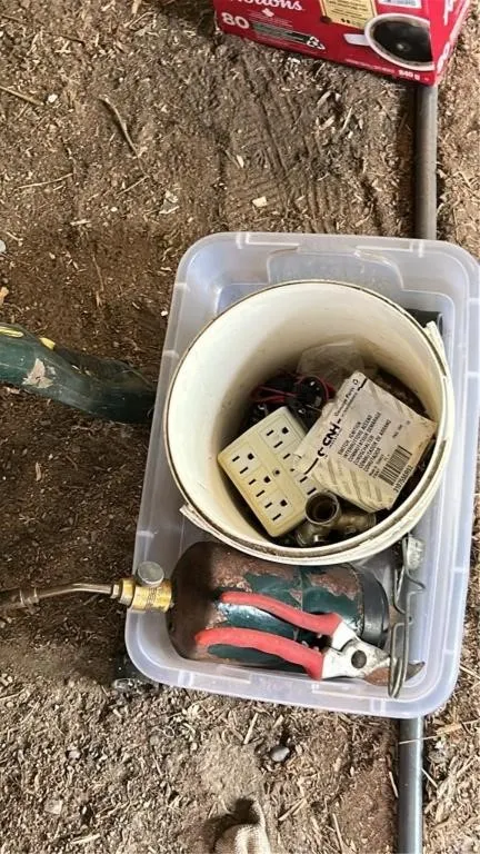 Propane torch / pruners / hardware