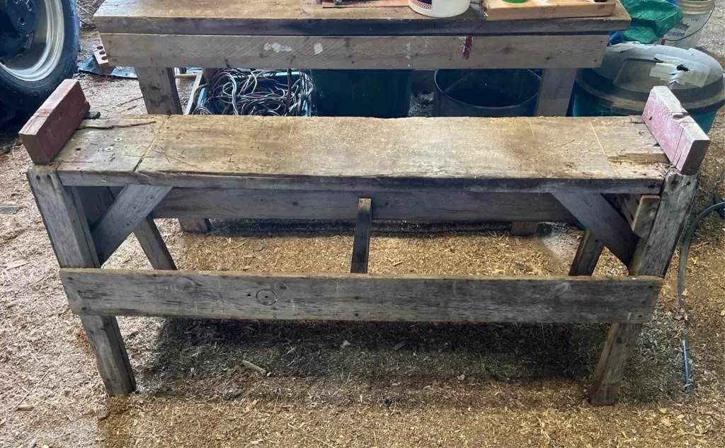 Wooden sawhorse/workbench - 5ft w x 30in t